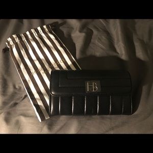 Henri Bendel 712 Black Leather Wallet